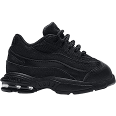 Leather Running Shoes Children's Shoes Nike Air Max 95 TD - Black