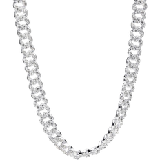 Pandora Necklaces Pandora Pavé Cuban Chain Necklace - Silver/Transparent