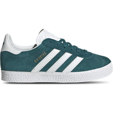adidas Kid's Gazelle - Legacy Teal/Cloud White/Gold Metallic