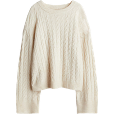 H&M Clothing H&M Cable-knit Jumper - Cream