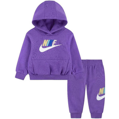 Nike Tracksuits Nike Baby Sportswear Club Fleece Hoodie Set - Black Raspberry (66L135-PB7)