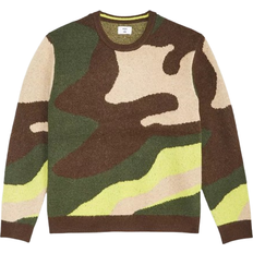 Macy's Clothing Macy's Men's Relaxed Fit Camo Crewneck Sweater - Camo Jaquard