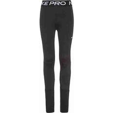 Trousers Children's Clothing Nike Older Kid's Pro Dri-FIT Leggings - Black/White (DA1028-010)
