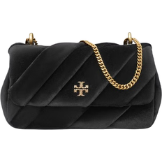 Velvet Handbags Tory Burch Mini Kira Draped Velvet Flap Bag - Black