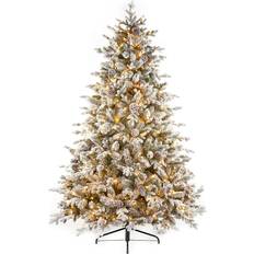 National Tree Company Snowy Dorchester Pine White Christmas Tree 200cm