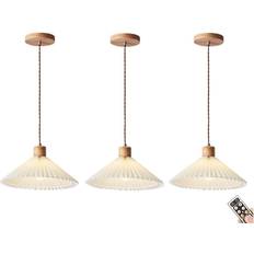 DRINGP Rechargeable Battery Operated White/Natural Pendellampa ∅ 31cm 3st