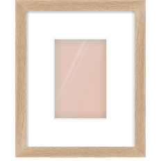 Oak Veneer Flat Frame Photo Frame 10x15cm