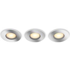 Plafondlampen Philips Adore Chrome Ceiling Flush Light 9cm 3pcs