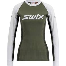 Klær Swix RaceX Classic Long Sleeve W - Olive/ Bright White