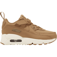 Nubuck Sportskor Nike Air Max 90 EasyOn PSV - Flax/Sail/Flax