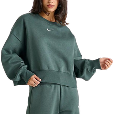 Nike Sportswear Phoenix Fleece Women's Over Oversized Crew Neck Sweatshirt - Vintage Green/Sail