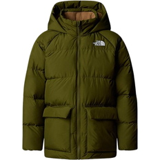 The North Face Kid's North Down Fleece Lined Short Parka - Forest Olive (NF0A88UW)