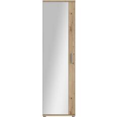 Forte Net106 Oak/Silver Opbevaringsskab 50.2x179.1cm