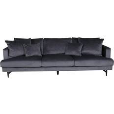 Fløyel Sofaer Venture Home Sofia Dark Grey Sofa 259cm 3-seter