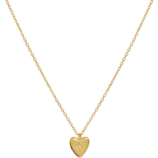 Dame Halskjeder Maanesten Ira Necklace - Gold/Moonstone