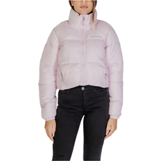 Columbia Puffect II cropped puffer jacket in pink dawn