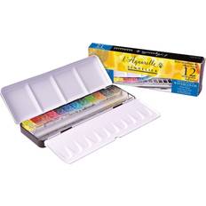 Watercolor half pans Sennelier French Artists Watercolor Half Pans Tin 12-pack