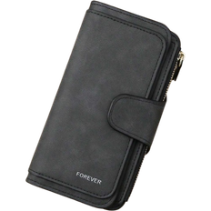 New Fashionable Women's Tri-Fold Clasp Long Wallet Korean Version Frosted Multifunctional High Capacity Card Holder Women's Coin Purse Business Casual
