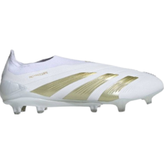 Damen Fußballschuhe Adidas Predator Elite Laceless FG - Cloud White/Gold Metallic