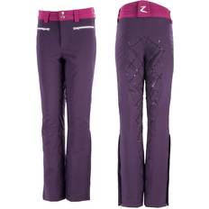 Equestrian Pants Children's Clothing Horze JR Adeline Padded Silicone Grip Breeches - Mysterioso Deep Purple/Boysenber (36017)