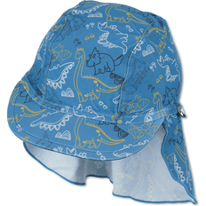 Ragazzo Abbigliamento UV Sterntaler Peaked Cap with Neck Protection - Dino Blue