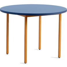 Hay Two-Colour Ochre/Blue Dining Table 105cm