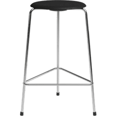 Fritz Hansen High Dot Chrome/Ash Black Seating Stool 25.6"