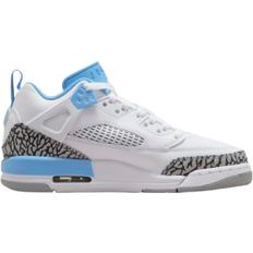 29½ Zapatos para Niños NIKE Jordan Spizike Low GS - White/Wolf Grey/Anthracite/University Blue