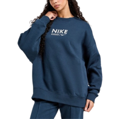 Extensible - Femme Hauts Nike Oversized Crew Sweatshirt - Blue