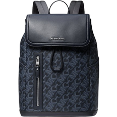 Michael Kors Blauw Tassen Michael Kors Hudson Empire Signature Logo Backpack - Admiral