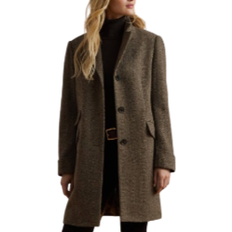 Rayon - Women Coats Lauren Ralph Lauren Women's Single Breasted Walker Coat - Broken Twill