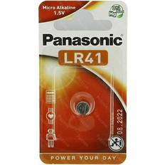 Batterier lr41 batterier och laddbart Panasonic LR41 Compatible 1-pack