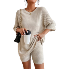 Shein Essnce Drop Shoulder Tee & Biker Shorts