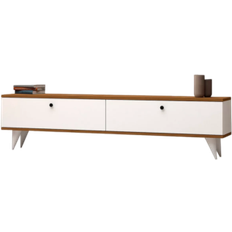 Hanah Home Bänkar Hanah Home Paris White/Walnut TV-bänk 160x40cm