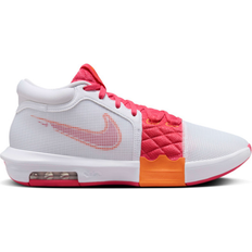 Lebron witness 8 NIKE LeBron Witness 8 - White/Bright Mandarin/Aster Pink