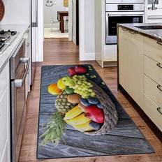 150.0 cm Entrance Mats East Urban Home Fruit Grey, Multicolour 80x150cm