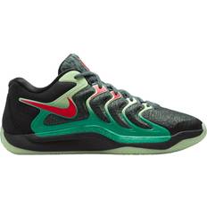 Black Basketball Shoes Nike Kd 17 - Black/Vintage Green/Night Forest/Bright Crimson