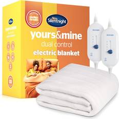 Silentnight Polyester Electric Blankets Silentnight Yours & Mine Dual Control Electric Blanket Super King