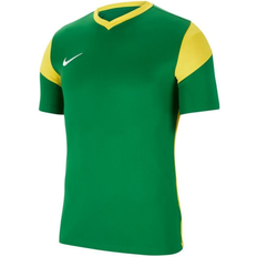 V-Neck T-shirts Children's Clothing Nike Junior Park Derby III SS Shirt - Pine Green/Tour Yellow/White