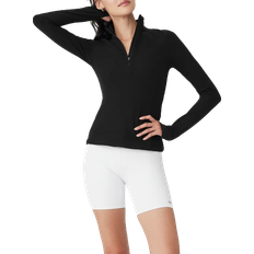 Fitness & Gym - Women Sweaters Alo Alosoft 1/2 Zip Rapid Pullover - Black