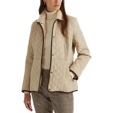 XXL Coats Lauren Ralph Lauren Women's Faux Sherpa Collar Quilted Coat - Moda Cream