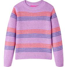 vidaXL Kid's Stripes Knitted Sweater - Purple/Pink