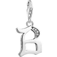 Thomas Sabo Charm Club Letter B Vintage Pendant - Silver/Diamonds