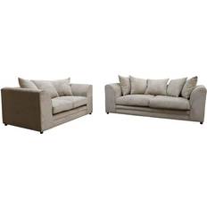 Black - Sofa Set Sofas Furniture 786 Casper Beige Sofa 190cm 2pcs