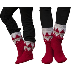 Alpaka Strømper Nisse Socks Viking Design 2032 8C Kit - Red