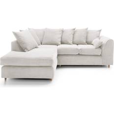 White Sofas Abakus Direct Jumbo White Sofa 213.4cm 4 Seater