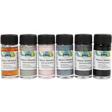 Marmorering Creativ Company Magic Marble Paint Mute Colours 6x20ml