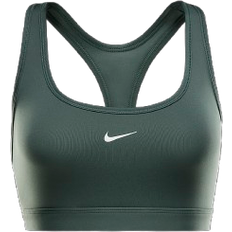 Nike Swoosh Light Support Women's Non Padded Sports Bra - Vintage Green/White