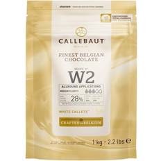 Callebaut Recipe N° W2 White Chocolate Callets 1000g 1Pack