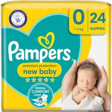 Cheap Diapers Pampers Premium Protection New Baby Size 0 1-3kg 24pcs